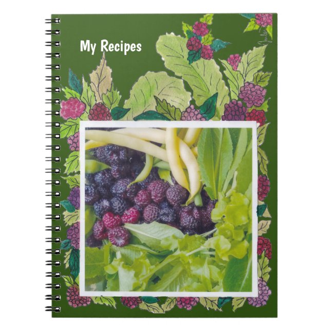 Caderno Espiral Minhas Receitas (Frente)