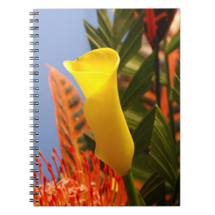 Caderno Espiral mini amarelo calla lily