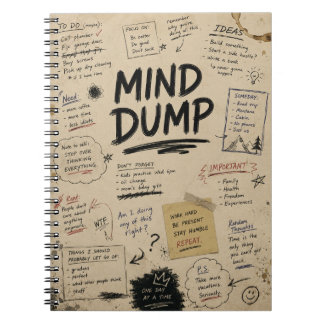 Caderno Espiral Mini Bloco de Notas para Despejar a Mente