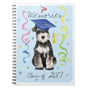 Caderno Espiral Mini formando do Schnauzer