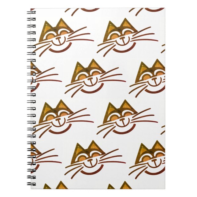 Caderno Espiral Minimal cat design (Frente)