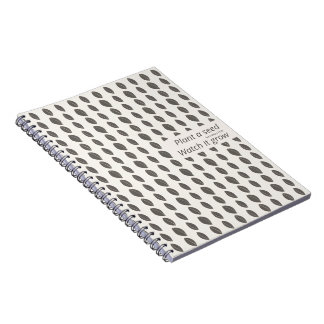 Caderno Espiral Minimal Dot Pattern Notebook – Plant a Seed