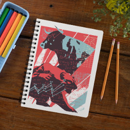 Caderno Espiral Minimal Stock Market Bull Bear Chart