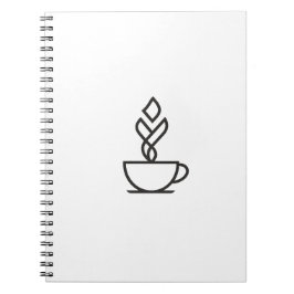 Caderno Espiral Minimalist Geometric Coffee Notebook