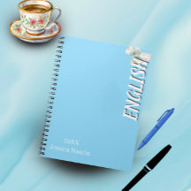 Minimalist Lilac Vertical Text School Subject