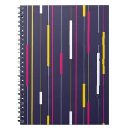 Caderno Espiral Minimalist Modern Stripes Spiral Notebook