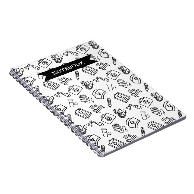 Caderno Espiral Minimalist Nursing Student Study Notebook (Lado Direito)
