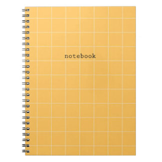 Caderno Espiral Minimalist orange notebook