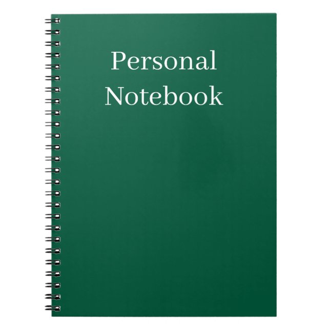 Caderno Espiral minimalist personal notebook (Frente)