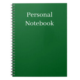 Caderno Espiral minimalist personal notebook