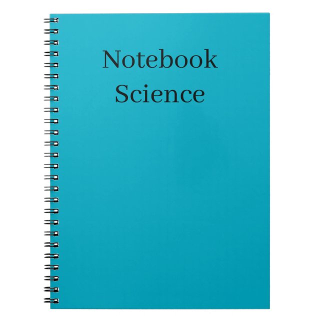 Caderno Espiral minimalist science notebook (Frente)