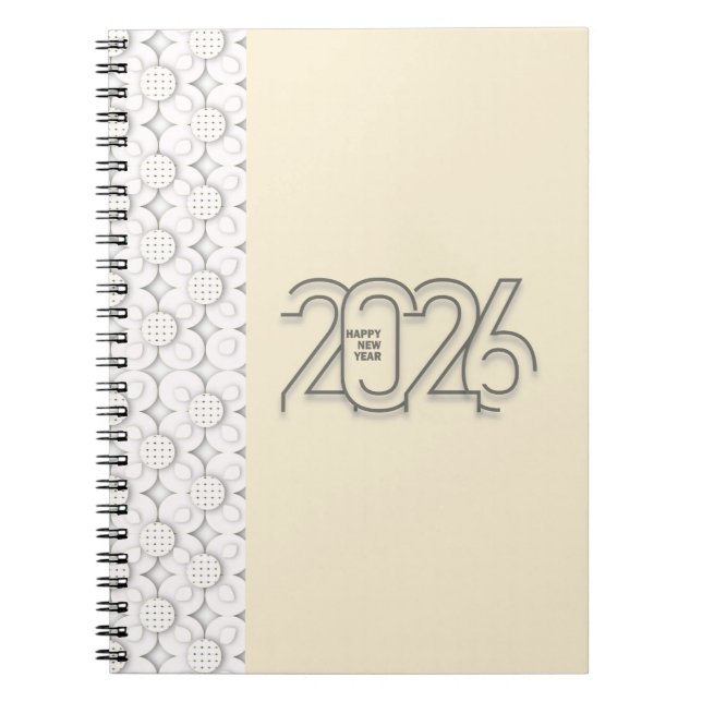 Caderno Espiral Minimalista '26 Início (Frente)