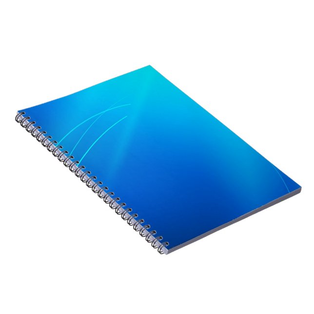 Caderno Espiral Minimalista Azul Luxo (Lado Direito)