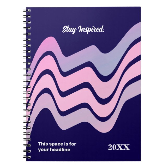 Caderno Espiral Minimalista - Elegante e Fluxo (Frente)