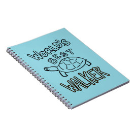 Caderno Espiral Minimalista Melhor Tartaruga Andadora do Mundo Art
