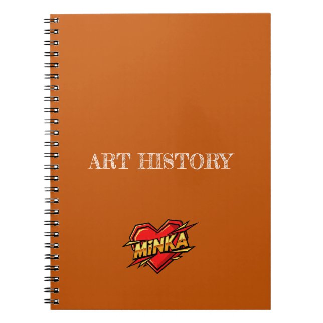 Caderno Espiral Minka Orange (Frente)