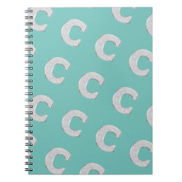 Caderno Espiral Mint Silver - Letra C