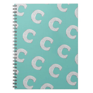 Caderno Espiral Mint Silver - Letra C