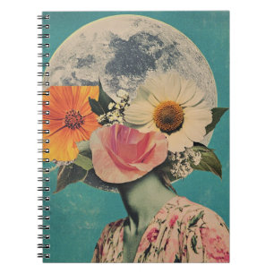 Caderno Espiral Mistério florescente debaixo da lua