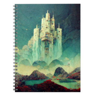 Caderno Espiral Misterioso Castle Fantasy Art
