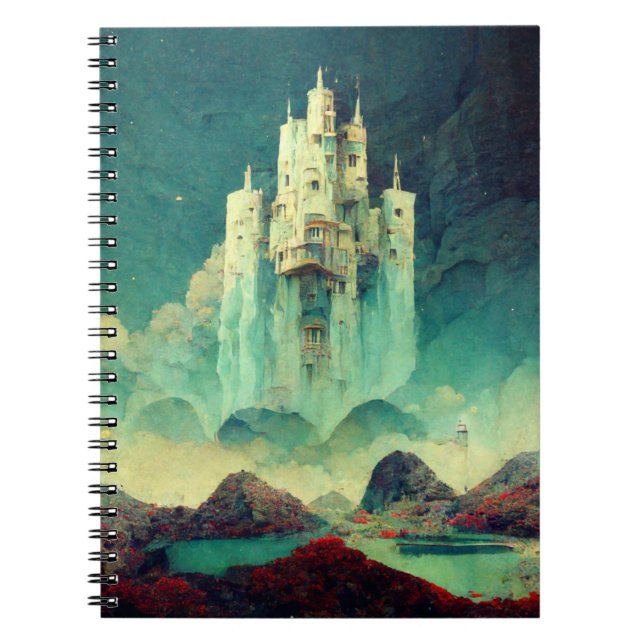 Caderno Espiral Misterioso Castle Fantasy Art (Frente)