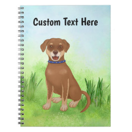 Caderno Espiral Mistura personalizada de laboratório de chocolate