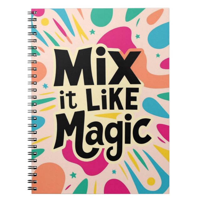 Caderno Espiral Misture como Magia (Frente)