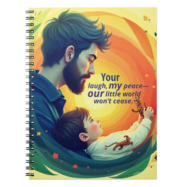 Caderno Espiral Mochila com texto desenhado (Frente)