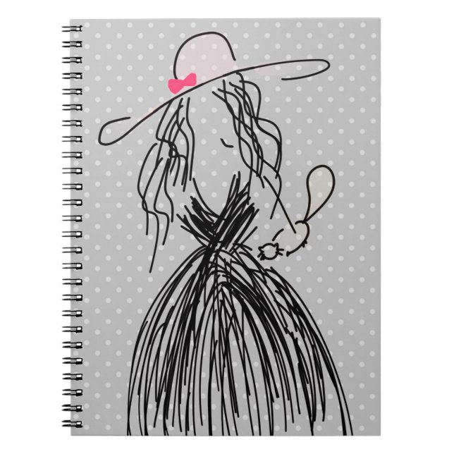 Caderno Espiral Moda com Bolinhas (Frente)
