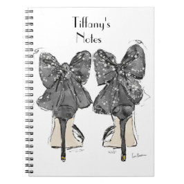 Caderno Espiral moda do calçado de alto salto