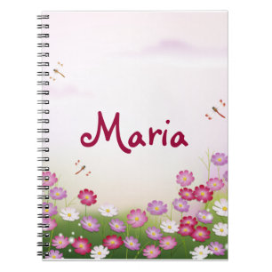 Caderno Espiral Moda Floral Retro-Legal Bonita