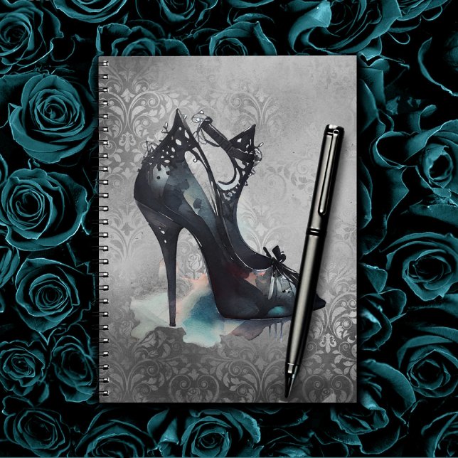 Caderno Espiral Moda gótica Stiletto alto salto com abertura de la (Criador carregado)
