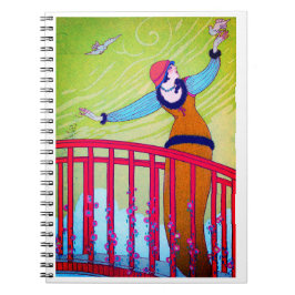 Caderno Espiral Moda Vintage