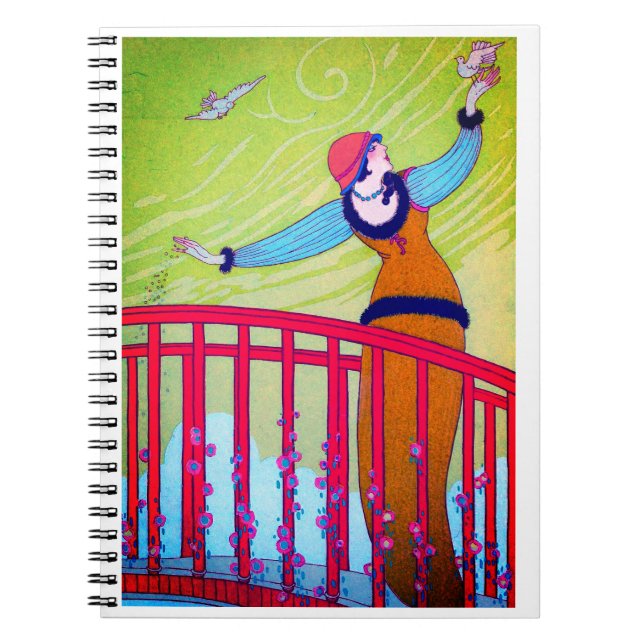 Caderno Espiral Moda Vintage (Frente)