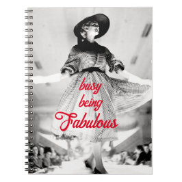 Caderno Espiral Modelagem de Moda Vintage Ocupada Fabulosa