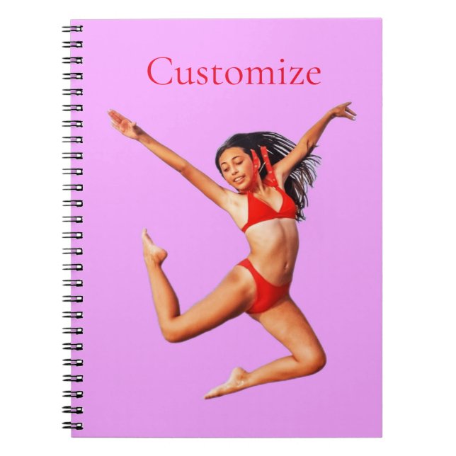 Caderno Espiral Modelo Bikini Dançando Thunder_Cove (Frente)