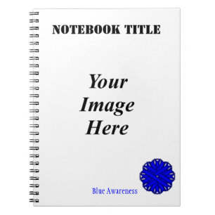 Caderno Espiral Modelo da Flower Azul por Kenneth Yoncich