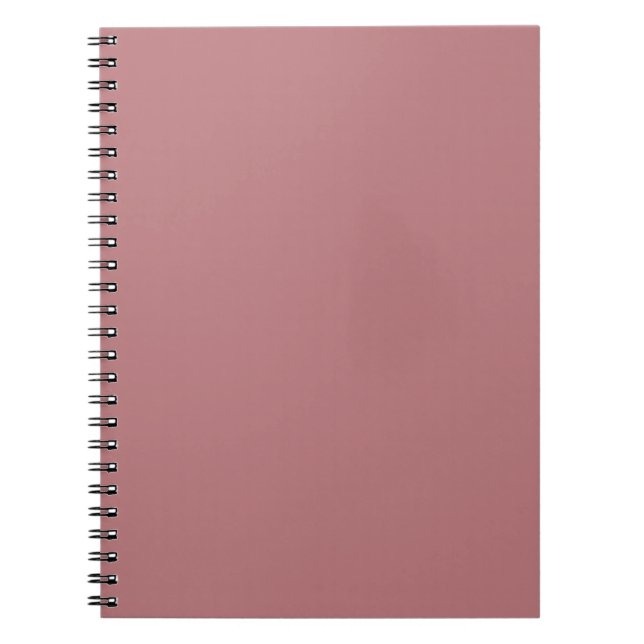 Caderno Espiral Modelo de cor Rosa Dusty (Frente)