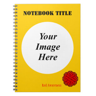 Caderno Espiral Modelo de Flower Vermelha por Kenneth Yoncich