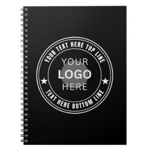 Caderno Espiral Modelo de Nome de Logotipo de Negócios Personaliza