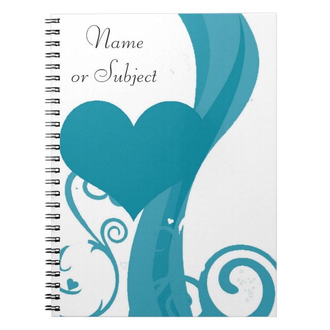 Caderno Espiral Modelo de notebook personalizado do Designer (Frente)