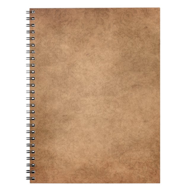 Caderno Espiral Modelo de textura de fundo da vinheta (Frente)