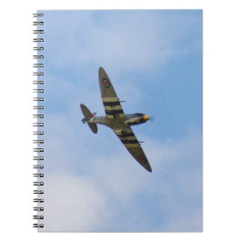 Caderno Espiral Modelo do Spitfire MK IX MK923