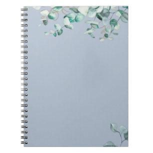 Caderno Espiral Modelo Eucalyptus Vazio