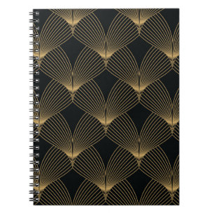 Caderno Espiral modelo simples de deco de arte geométrico