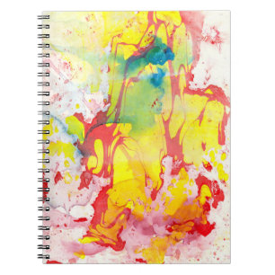 Caderno Espiral Modelo Verde Azul Amarelo Trendy Modern