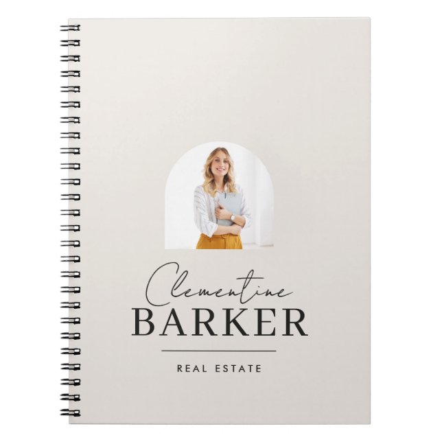 Caderno Espiral Moder arch photo Business Branding (Frente)