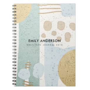 CADERNO ESPIRAL MODERN ABSTRACT GEOMETRIC ART CERAMIC TEXTURE