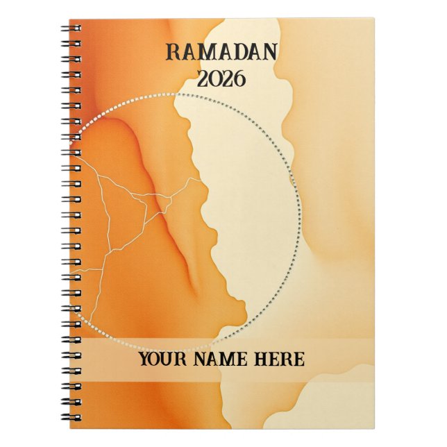 Caderno Espiral Modern Boho Crescent (Frente)