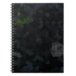 CADERNO ESPIRAL MODERN_ELEGANT_THE ABSTRATO_ART _BLACK